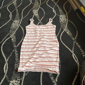 Forever 21 Striped Dress - White and Red